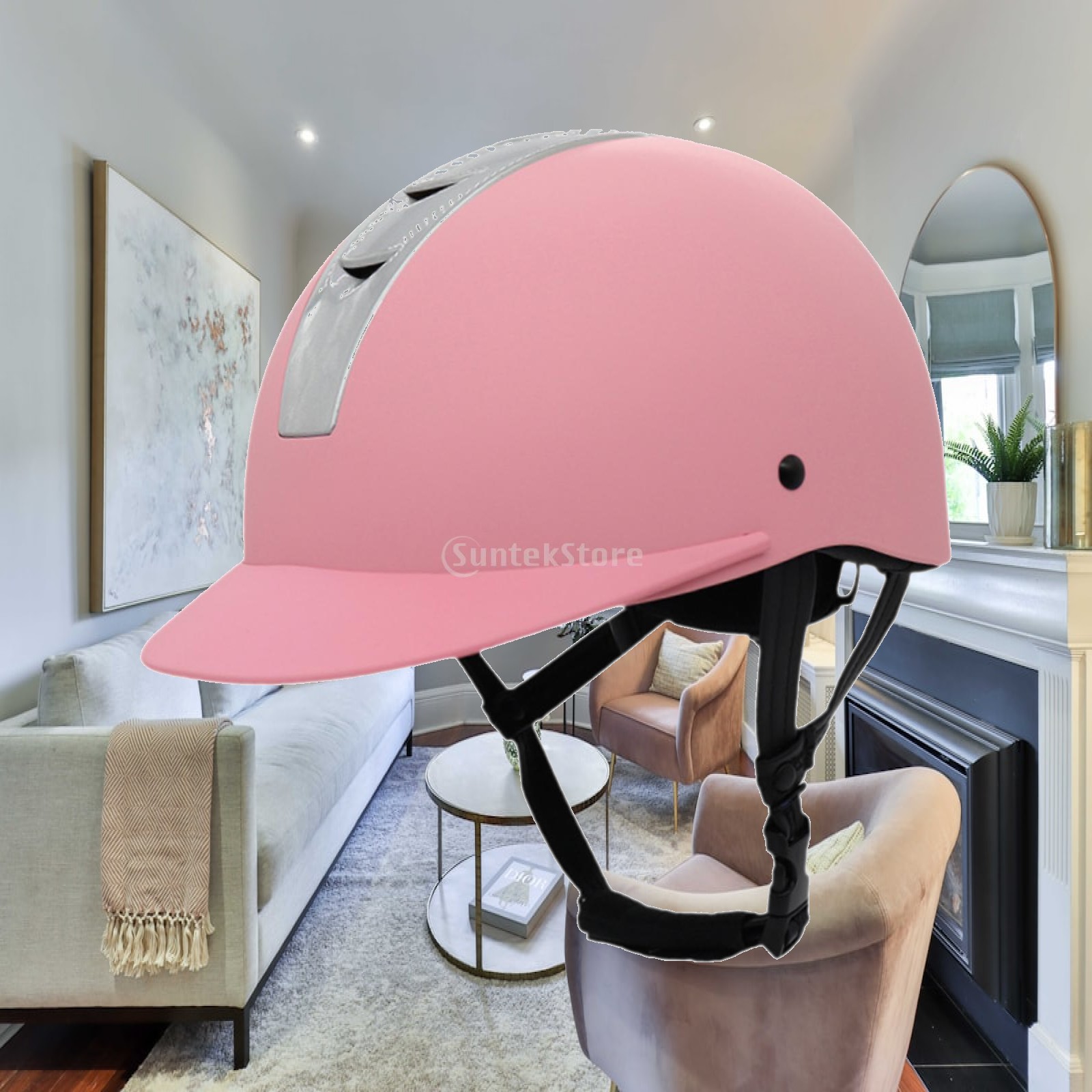 Equestrian Helmet - Casque d'équitation confortable avec doublure lavable,