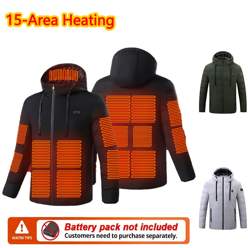 Outdoor Sport Coat - Veste d'hiver chauffante à 15 zones