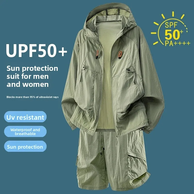 Outdoor Sport Jacket - Ensemble de survêtement décontracté UPF50+ anti-UV,