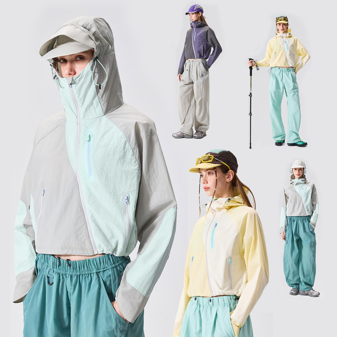 Outdoor Sport Waterproof Jacket - Veste à capuche légère, imperméable, coupe-vent,