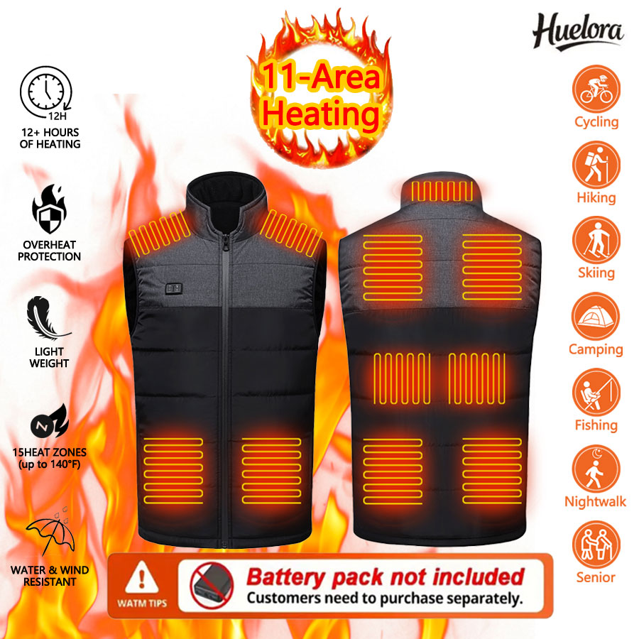 Outdoor Sport Coat - 11 zones chauffé col montant gilet